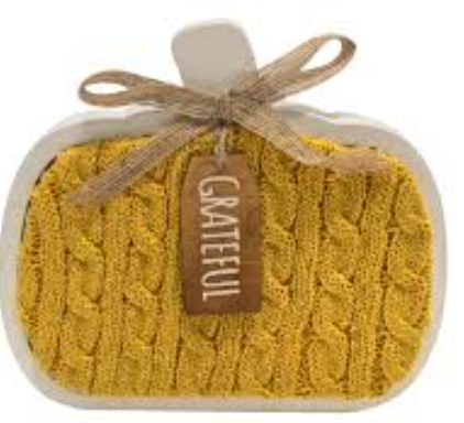 HH 6.6in Table Decor Pumpkin Sweatr