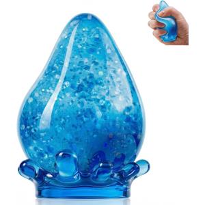 Water Drop Squeeze Squishies, Dream Squishy Drop Squishy Stress Ball, Soft Fidget Stress Ball, 2026 New Slow Rise Relief Fidget Sensory for Anxiety Stress Easter Party Favors (Blue)