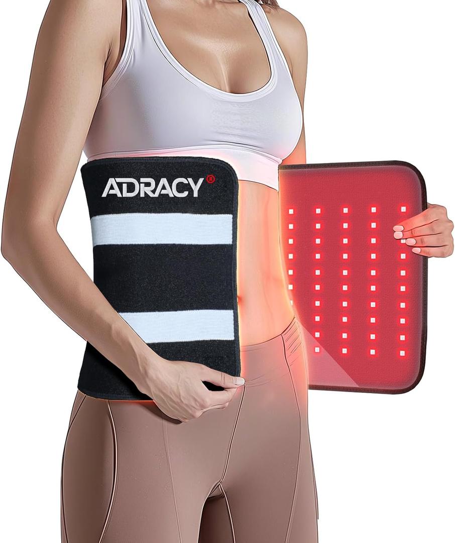 2025 Upgraded Red Light Therapy for Body, 24" x 12" Large Size Red Light Therapy Pad with Timer, 660nm&850nm Infrared Light Therapy Mat Full Body(Black)