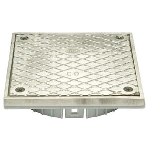 Zurn LC-CS06SS Square 6" x 6" Stainless Steel Cleanout Head Assembly