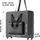 CLORIS Professional Carrying Bag Universal Case for Massage Table with Wheels and Storage Pockets Small, 36.22"L x 8.27"W x 29.13"H