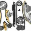 2.4 Timing Chain Kit Ecotec Compatible with Chevy Equinox Traverse Malibu Replaces OE# 9-4201S, 12680750, 94201S 9-4201SX 94201SX 12680750 Guides Tensioner & Sprockets Included