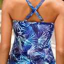 Tankini Swim Tops for Women - V Neck Bathing Suit Top No Bottom Swimsuit Tops 2025 (S)