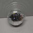Mirror Disco Ball 8 Inch Hanging Disco Ball for Party Wedding Holiday Home Decoration, Silver