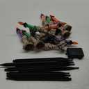 Hourleey Halloween Decorations, 10 Pack Skull Candle Lights with Stakes, Battery Operated Waterproof Pathway Decor with Timer for Indoor Outdoor Front Pathway Lawn Yard Garden (Orange, Purple, Green)