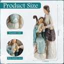 Holy Family Figure 8 Inch Christmas Catholic Holy Family Figurine Mary Jesus Joseph Nativity Scene Statue, Religious Gift, Table Decor Christmas Display