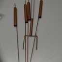 2 PCS Cattail Wind Chimes Copper, H50cm Copper Garden Decor, Coppe-r Garden Stakes Decorative, Cop-per Wind Chimes for Gar-den Patio Lawn Path