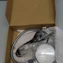 Clamp Light, LED Work Light with Flexible & Strong Clip for Workshop, Sewing, Lathe, Bandsaw, Workbench, Desk, Bright Small Area Task Lighting, 2000 Lumens, Silver