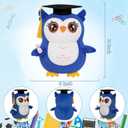 Owl Graduation Plush with Cap - Blue Owl Stuffed Animal with Diploma for Kindergarten Elementary Middle High School College Graduates 2026 Gifts Toy for Girls Boys Student Classmate 10 Inch