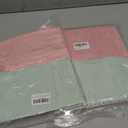 NEOWEMING 24PCS Kitchen Dishcloth, Microfiber Washcloth, Soft Cleaning Cloths, Coral Fleece/Lint Free/Absorbent/Quick Dry/Nonstick Oil Rags, Reusable Washable Tea Towel, 6''x10''(Pink & Green) Pack of 2