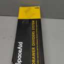 SpaceAid Bamboo Dresser Drawer Dividers 6 Pack, 4.65 High Adjustable 12.5-17 Drawer Organizers, Expandable Organization for Clothing, Clothes, Dressers, Natural