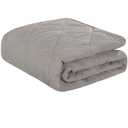 NTBAY Down Alternative Toddler Comforter, Lightweight and Warm Solid Color Baby Crib Quilted Blanket, 39x47 inches, Smoke Grey