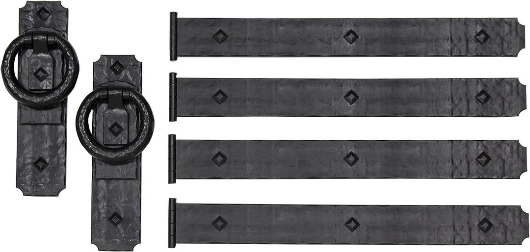 Cre8tive Hardware Rustic Rings Magnetic Garage Door Hardware (6 Piece)