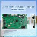 42002-0007S, 461105 Control Board - 8 Pins, Compatible with Mastertemp, Mastertemp 125 and Sta-Rite Max-E-Therm Pool and Spa Heater