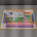 6 Pack Placemats for Kids, Non-Slip Washable, Reusable Universe, Periodic Table, US President, Human Body, Map of USA & World Educational Placemats for Home, Kindergarten, Classroom, Nursery