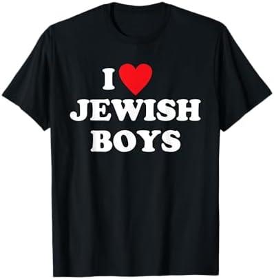I Love Jewish Boys Funny Apparel T-Shirt L