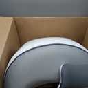 Reading Pillow for Sitting in Bed, 22H Back Pillow for Sitting Up,Lumbar Rest & Neck Support Bed Pillows,Backrest Bed Chair with Arms for Reclining,Gaming,Resting,Watching TV in Couch or Floor (Grey&white)