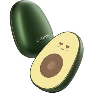 Gaiatop Hand Warmers Rechargeable 2 Pack, Magnetic 3 Settings Fast Heating Avocados Shape, Electric Portable Pocket Heater, Reusable Hot Hands Gifts for Women Men Outdoor Camping Hunting Golf (Sparkling Eyes)