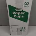 GUSTO [12 oz.- 100 Pack Paper Hot Cups, Coffee Cups - White (Formerly Comfy Package)