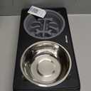 Elevated Dog Bowls, Non-Slip Dog Feeder with 1*Stainless Steel Dishes & 1*Slow Feeder Bowl, 5 Heights Adjustable Raised Bowls for 3.15-8.66-9.84-11.02-12.2