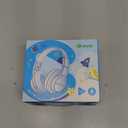 iClever BTH12 Kids Bluetooth Headphones,Colorful LED Lights,74/85dBA Safe Volume,85H Playtime,Bluetooth 5.2,Over Ear Wireless Headphone Built-in Mic for iPad/Tablet/Airplane, Deep Black