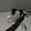 10 Pcs Halloween Costume Kit Office Costume Accessories for Adults Three Hole Stickers Ceramic Coffee Mug, Cat Ear Headband, Black Tie, Felt Cat Mustache for Iconic TV Duo