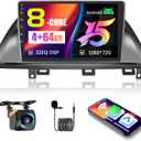 [8-core 4+64GB] Hikity Android 15 Car Stereo for Honda Odyssey 2005-2010 with Wireless Carplay Android Auto, 10.1" HD Touchscreen Car Radio with Mirror Link 59UI GPS WiFi Bluetooth SWC DSP FM RDS