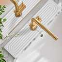 23.8" Stone Faucet Mat for Kitchen Sink Splash Guard & Draining Mat - 2025 Upgraded Diatomite Fast-Drying Stone, Super Absorbent, Countertop Protector for Kitchen,Bathroom