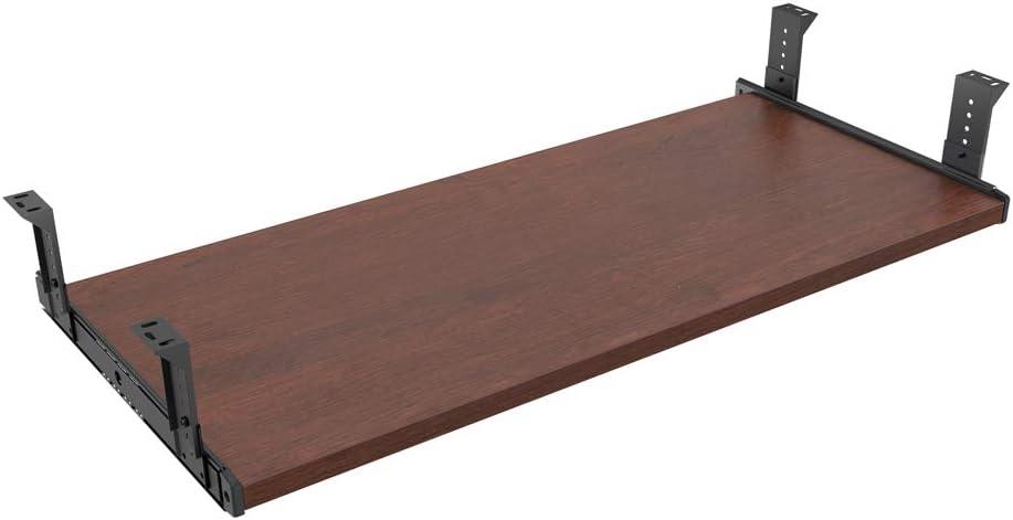FRMSAET Furniture Accessories Office Product Suits Hardware 20/24/30 inches Keyboard Drawer Tray Wood Holder Under Desk Adjustable Height Platform. (30 inches, Cherry) (Large)