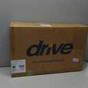 Drive Medical RTL12202KDR Shower Chair with Back, Adjustable Stool with Suction Feet, Shower Seat for Inside Shower or Tub, Bathroom Bench Bath Chair for Elderly and Disabled, 300 LB Weight Cap, Grey