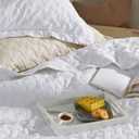 Bedsure Oversized King Quilts - Lightweight Bedspreads Oversized King Size with Basket Weave Pattern, Soft Quilt Bedding Set, White Comforter Set Coverlet with 2 Pillow Shams (120" x 120") | Skin-Friendly Soft, All-Season Comfort, Breathable, Lightweight, Machine Washable