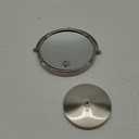 ALHAKIN 10x Magnifying Makeup Mirror, 8 Inch Tabletop Mirror with 1X/10X Magnification Double Sided, Standing Bathroom Makeup Mirror for Desk, Nickel