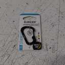 Locking Carabiner Clip, Black, 1-3/32 in