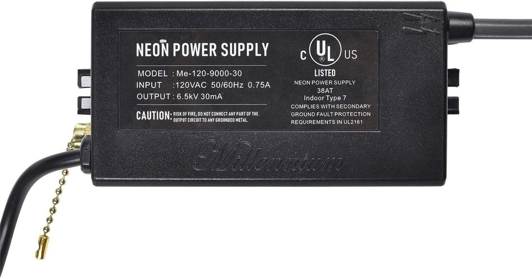 UL 6.5KV Neon Sign Transformer for Neon Signs Light Power Supply 120V AC 50/60HZ