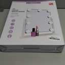 HIEEY Hollywood Vanity Mirror with Lights, Makeup 9 Dimmable Bulbs Three Color Lighting Modes, and 5X Magnification Mirror, Smart Touch Control, 360Rotation (White)