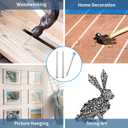 2 x 800pcs Galvanized Steel Hardware Nails with Storage Box, 1 Inch Flat Head Nails for Hanging Pictures and Woodworking, Picture Hanging Nails, Small Nails, Wall Nails, Wood Nails, Finishing Nails