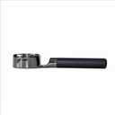 Mischief 58mm Bottomless Portafilter, 316 Stainless Steel, Fits E61 Group Heads, La Marzocco, Rocket, ECM, Synesso, VBM, Flat Base, Double Shot Basket, Walnut wood (Titanium Black, 58MM for E61)