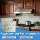 2-Pack Grease Range Hood Filter 15-3/4" X 16-7/8" X 3/8" Compatible with Broan Nutone 36" Range Hoods HPFA136 AVSF136 BCSD136 BCSEK136 Kitchen Exhaust Fan Filter Replace#: S99010430-003