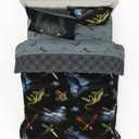 Franco How to Train Your Dragon Kids Bedding Super Soft & Cozy Reversible Microfiber Comforter and Sheet Set with Sham, 7 Piece Full Size, (Officially Licensed Product)