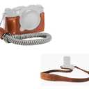 SMALLRIG X-M5 Leather Half Case Kit for FUJIFILM+Universal Leather Camera Neck Strap