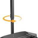 Projector Ceiling Mount - Sturdy & 360 Rotation Ceiling Projector Mount for Seamless Projection, Holds up to 11lbs, Perfect for Home Theater Or Office Setup (Black)