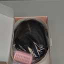 S-noilite Hair Toppers for Women Real Human Hair, 100% Human Hair Toppers with Bangs for Thin Hair, 3.5"*4.7" Handmade Nature-mimicking Scalp Base 10 Natural Black