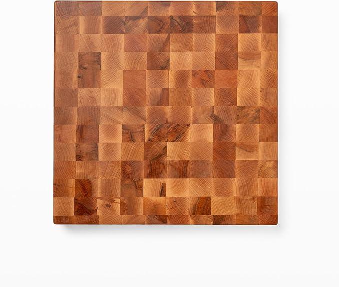 John Boos Block CCB1818-225 Classic Reversible Maple Wood End Grain Chopping Block, 18 Inches x 18 Inches x by 2.25 Inches