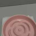 vancasso Slow Feeder Dog Bowl, 0.6 Cups Ceramic Dog Food Dish for Fast Eaters Small Breed, Puzzle Bowl for Small Dogs and Cats, Pink