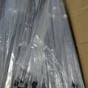 60 Pack Clear Wedding Umbrellas Bulk Transparent Auto Open Stick Umbrellas Windproof Waterproof Large Canopy Umbrella with White European J Hook Handle for Wedding Bride Groom Photography Golf Outdoor