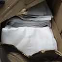 White 100% Blackout Curtains for Windows, Super Heavy-Duty Black Lined Total Darkness Drapes for Bedroom, Privacy Assured Window Treatment for Patio (Pack of 2, 55 inches W x 102 inches L)