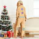 RONGTAI Unisex Adult Costume One Piece Pajamas Overall Halloween Costume Christmas Sleepwear Jumpsuit