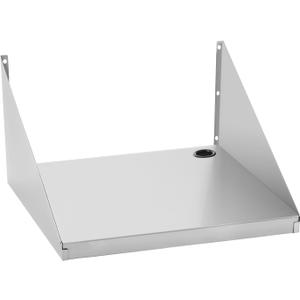 Stainless Steel Microwave Shelf with Side Guards - Heavy-Duty Wall Mount Rack, Sturdy Space-Saving Storage for Kitchen Appliances, Great for Home, Restaurant & Hotel (18''x24''x12)