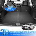 Passport Trunk Mat - Cargo Mat for Honda Passport 2019-2025 All-Weather Cargo Liner for Passport Accessories, Heavy Duty Waterproof Black