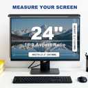 Hanging 24 Inch Computer Privacy Screen Filter, Computer Screen Privacy Cover, Compatible with, 23.8 Inch 16:9 Widescreen Monitors, Protect Eyes from Glare and Blue Light